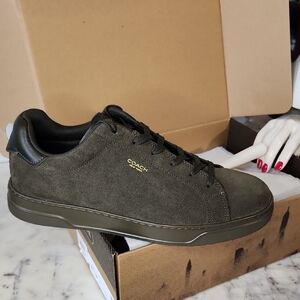 NWIB Coach Men’s Olive Green Suede Low-Top Sneaker Sz 12D (Unisex)